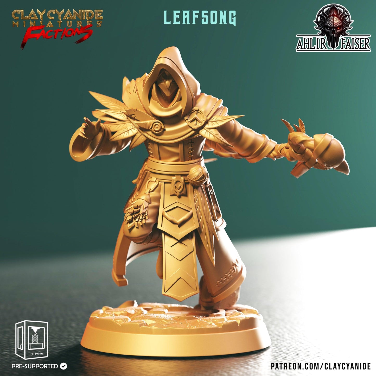 3D Printed Clay Cyanide Ahlir Faiser Factions Ragnarok D&D - 3D Printing Boss 