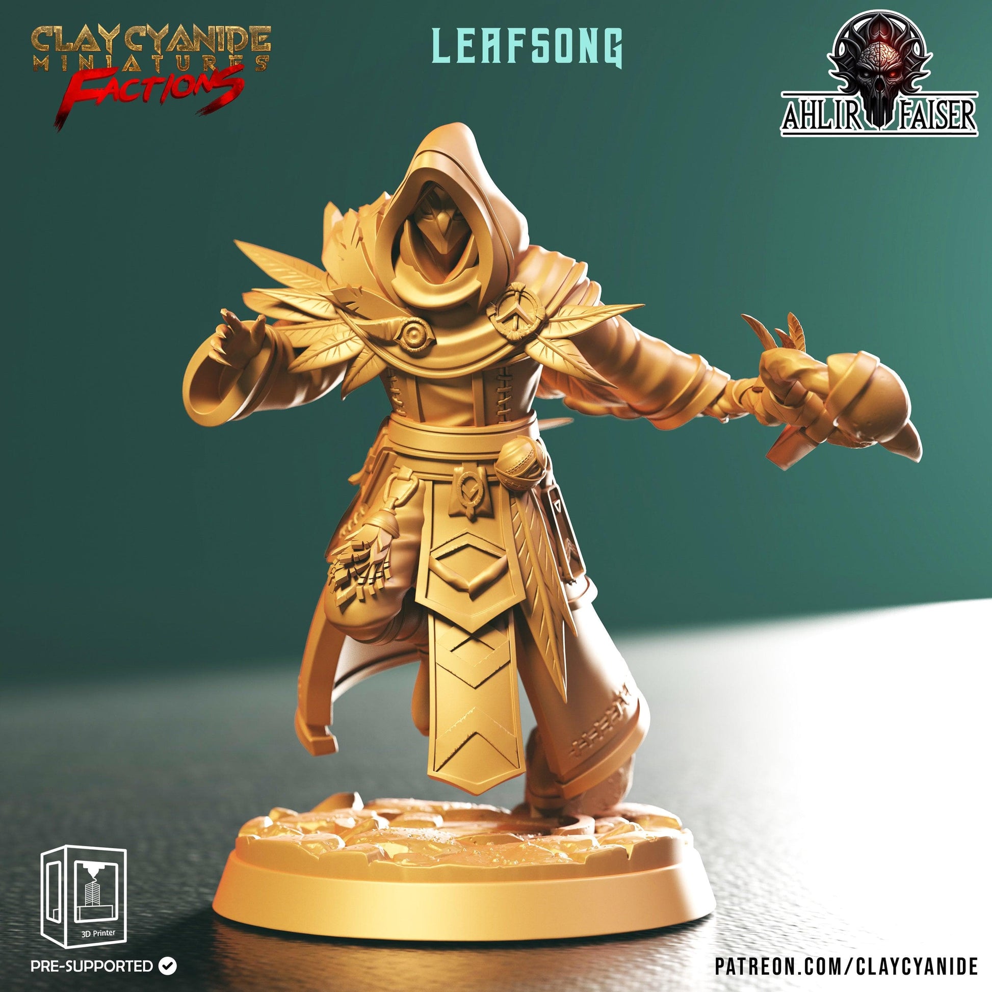 3D Printed Clay Cyanide Ahlir Faiser Factions Ragnarok D&D - 3D Printing Boss 
