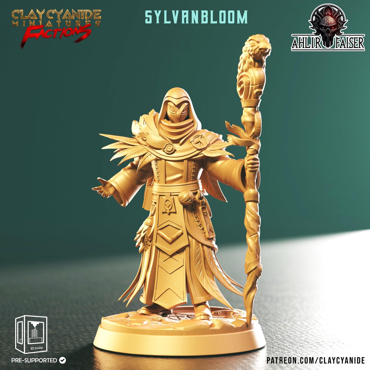 3D Printed Clay Cyanide Ahlir Faiser Factions Ragnarok D&D - 3D Printing Boss 