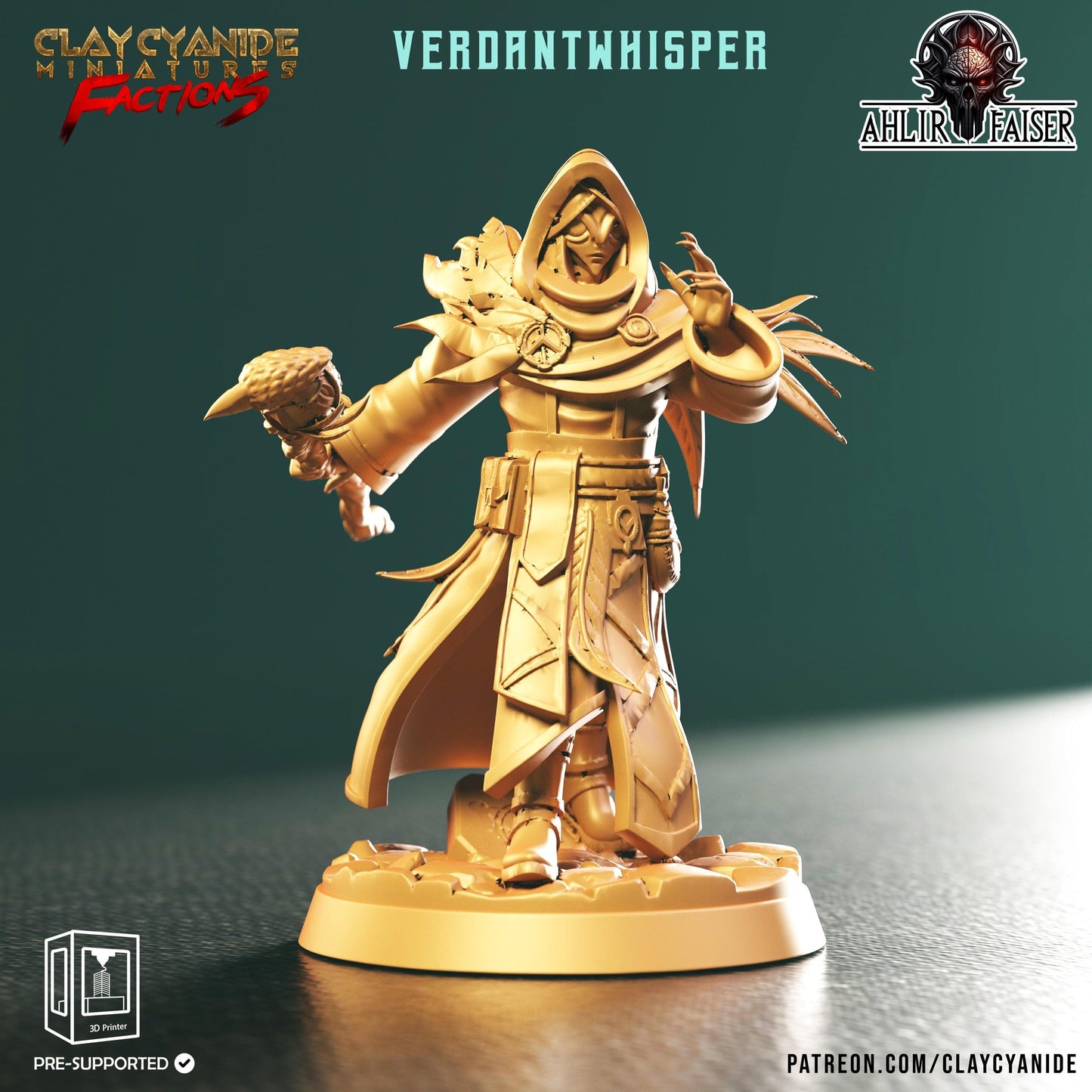 3D Printed Clay Cyanide Ahlir Faiser Factions Ragnarok D&D - 3D Printing Boss 