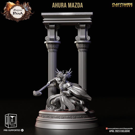 3D Printed Clay Cyanide Ahura Mazda Kingdom of Persia 28 32 mm D&D - 3D Printing Boss 