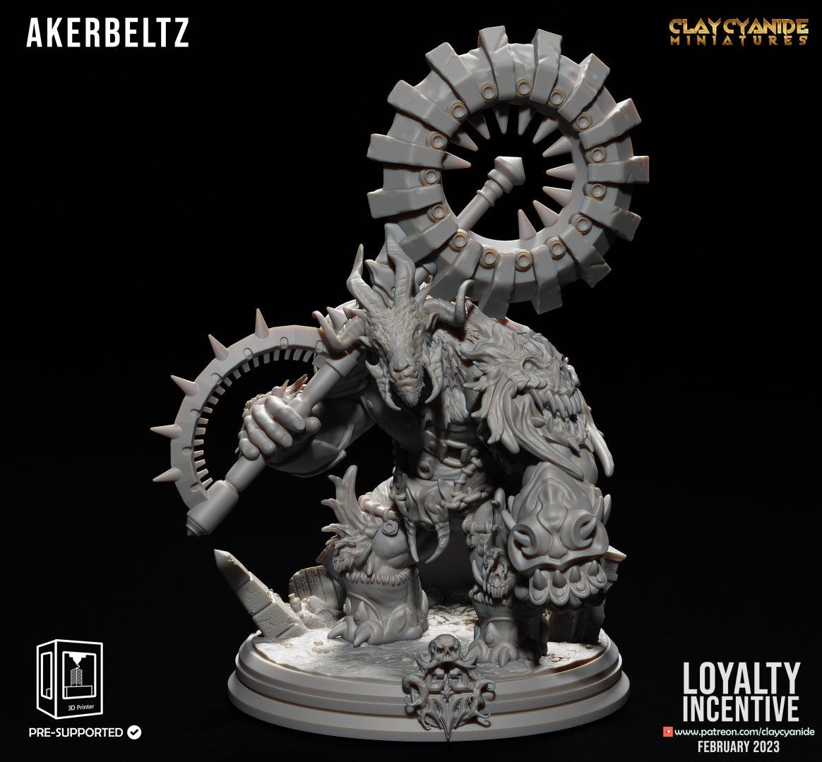 3D Printed Clay Cyanide Akerbeltz 28 32 mm D&D - 3D Printing Boss 