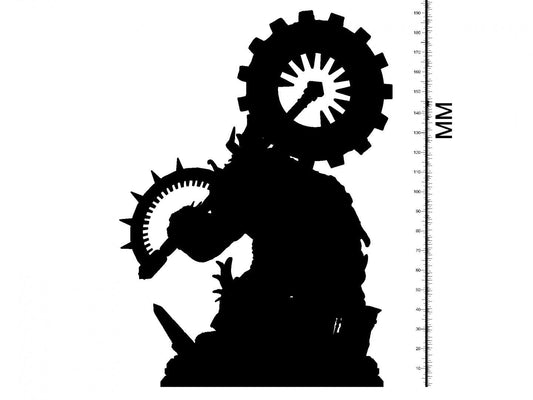3D Printed Clay Cyanide Akerbeltz 28 32 mm D&D - 3D Printing Boss 