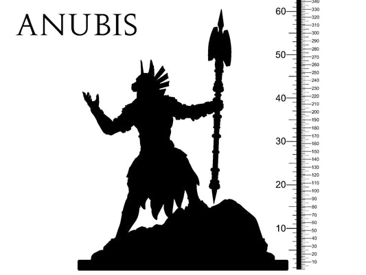 3D Printed Clay Cyanide Anubis Egyptian Mythology 28 32 mm D&D - 3D Printing Boss 