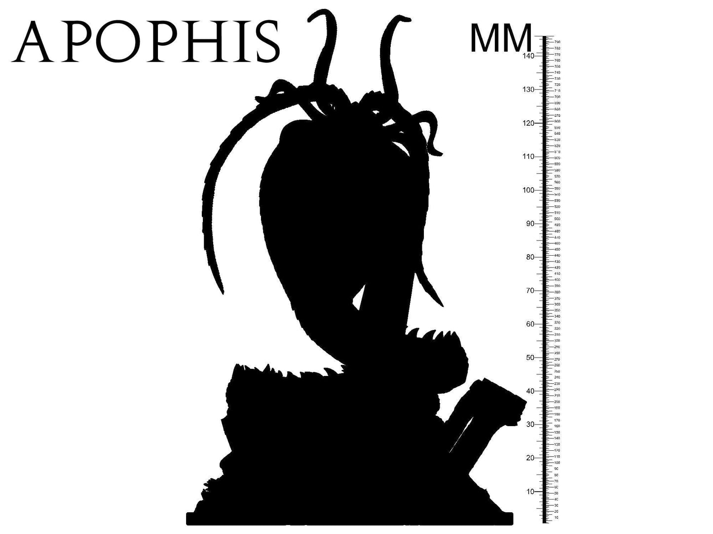 3D Printed Clay Cyanide Apophis Egyptian Mythology 28 32 mm D&D - 3D Printing Boss 