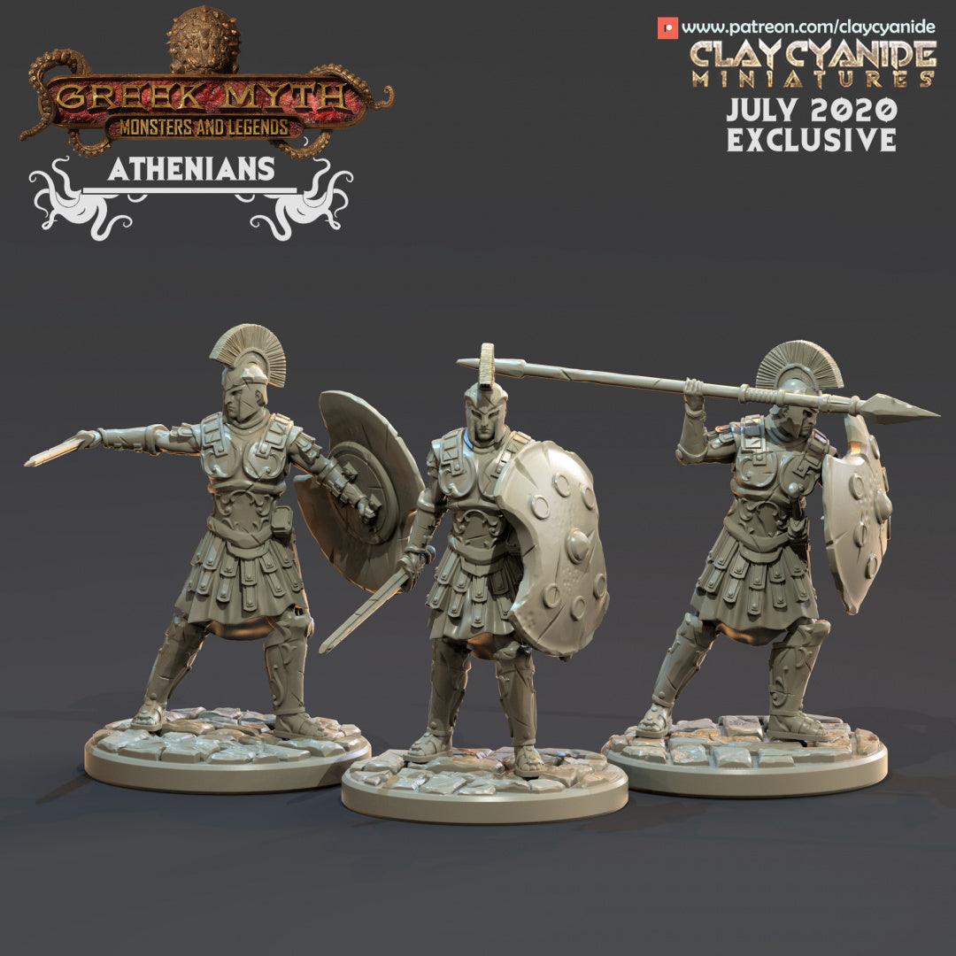 3D Printed Clay Cyanide  Athenians Greek Mythology Part 2 28 32 mm D&D - 3D Printing Boss 