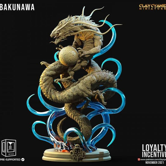 3D Printed Clay Cyanide - Bakunawa 28mm 32mm D&D - 3D Printing Boss 