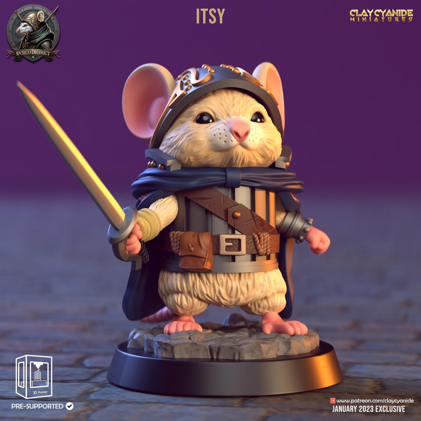 3D Printed Clay Cyanide Baseco District Factions Tribes Ragnarok D&D - 3D Printing Boss 