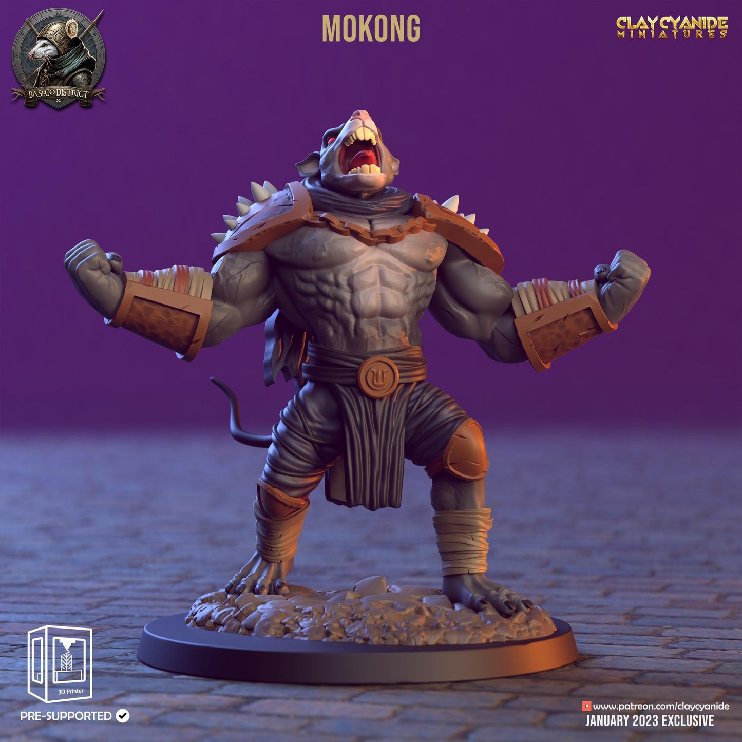 3D Printed Clay Cyanide Baseco District Factions Tribes Ragnarok D&D - 3D Printing Boss 