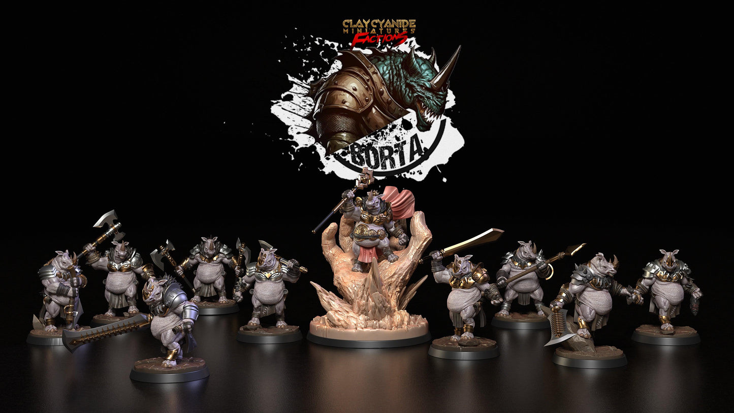 3D Printed Clay Cyanide Battle Borta Factions Tribe Ragnarok D&D - 3D Printing Boss 