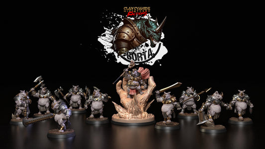 3D Printed Clay Cyanide Battle Borta Factions Tribe Ragnarok D&D - 3D Printing Boss 