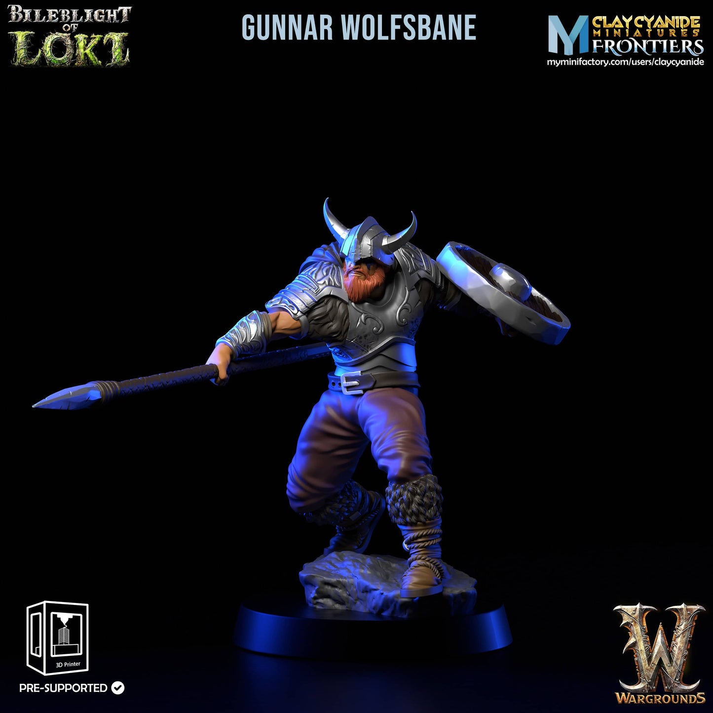 3D Printed Clay Cyanide Bileblight of Loki Vikings 28 32 mm D&D - 3D Printing Boss 