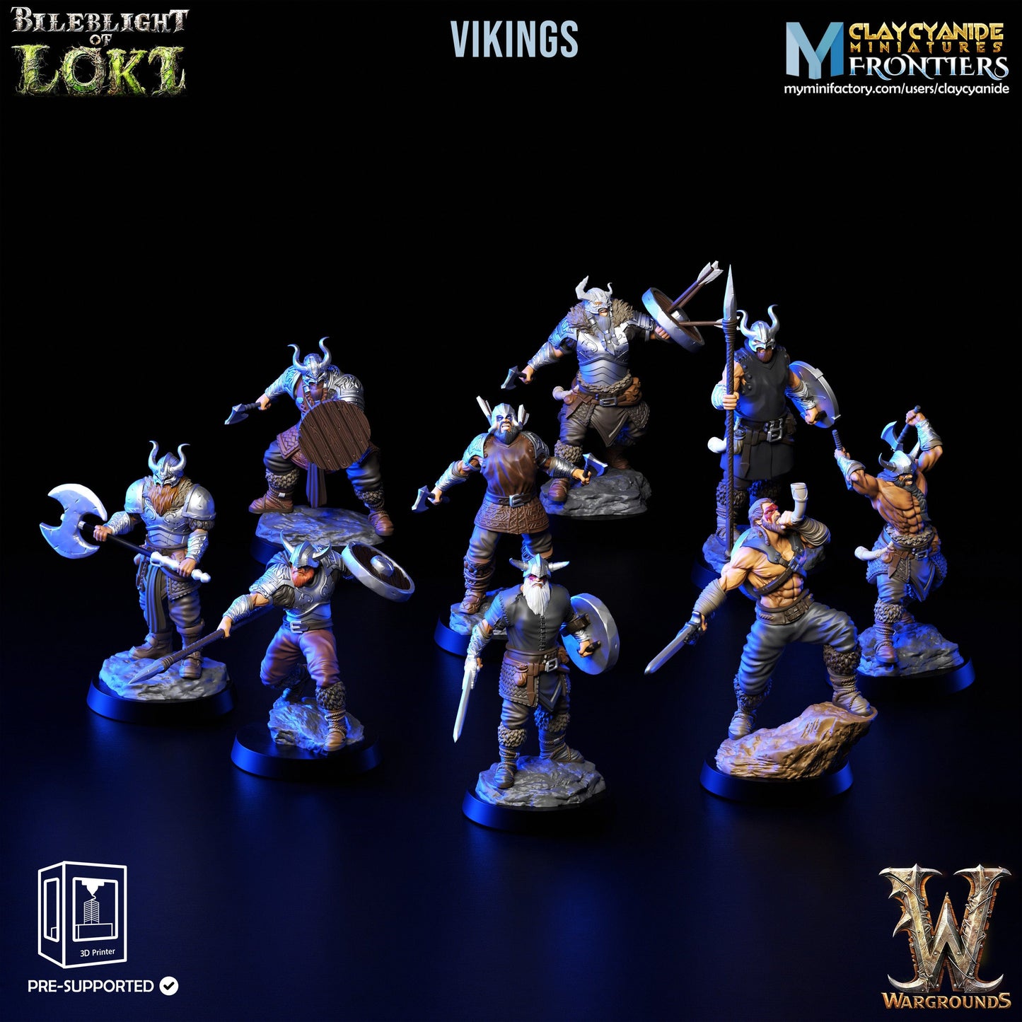 3D Printed Clay Cyanide Bileblight of Loki Vikings 28 32 mm D&D - 3D Printing Boss 
