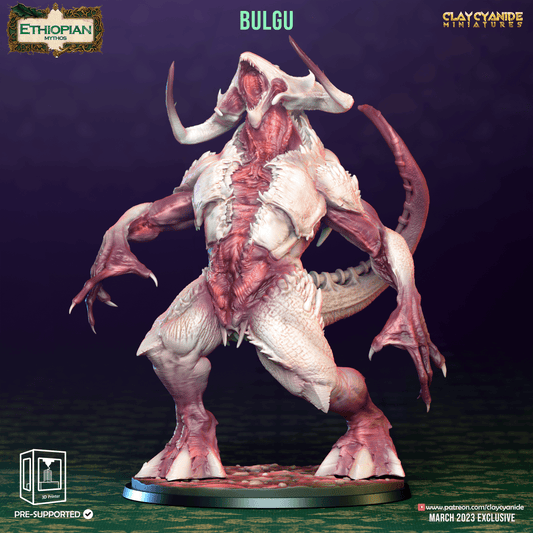 3D Printed Clay Cyanide Bulgu Ethiopian Mythos 28 32 mm D&D - 3D Printing Boss 