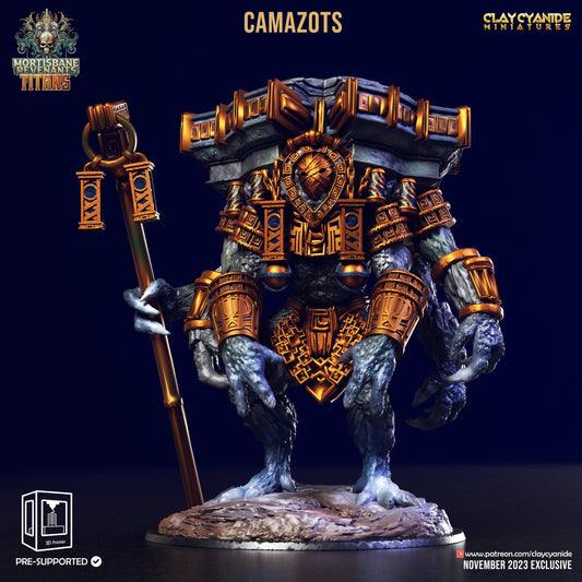 3D Printed Clay Cyanide Camazots Mortisbane Titans Set 28 32 mm D&D - 3D Printing Boss 