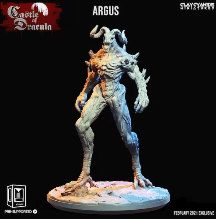 3D Printed Clay Cyanide Castle of Dracula - Argus 28mm 32mm D&D - 3D Printing Boss 