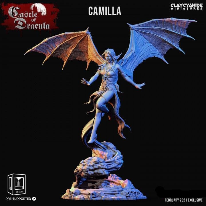 3D Printed Clay Cyanide Castle of Dracula - Camilla 28mm 32mm D&D - 3D Printing Boss 