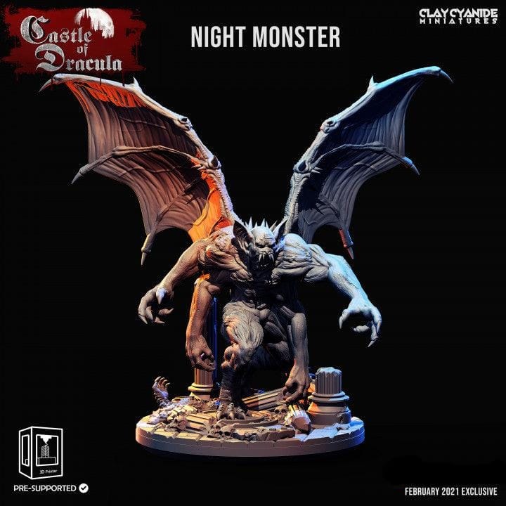 3D Printed Clay Cyanide Castle of Dracula - Night Monsters Set 28mm 32mm D&D - 3D Printing Boss 