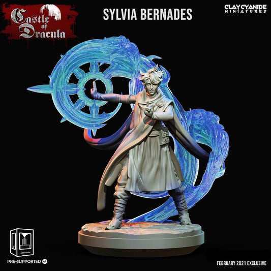 3D Printed Clay Cyanide Castle of Dracula - Sylvia Bernades 28mm 32mm D&D - 3D Printing Boss 