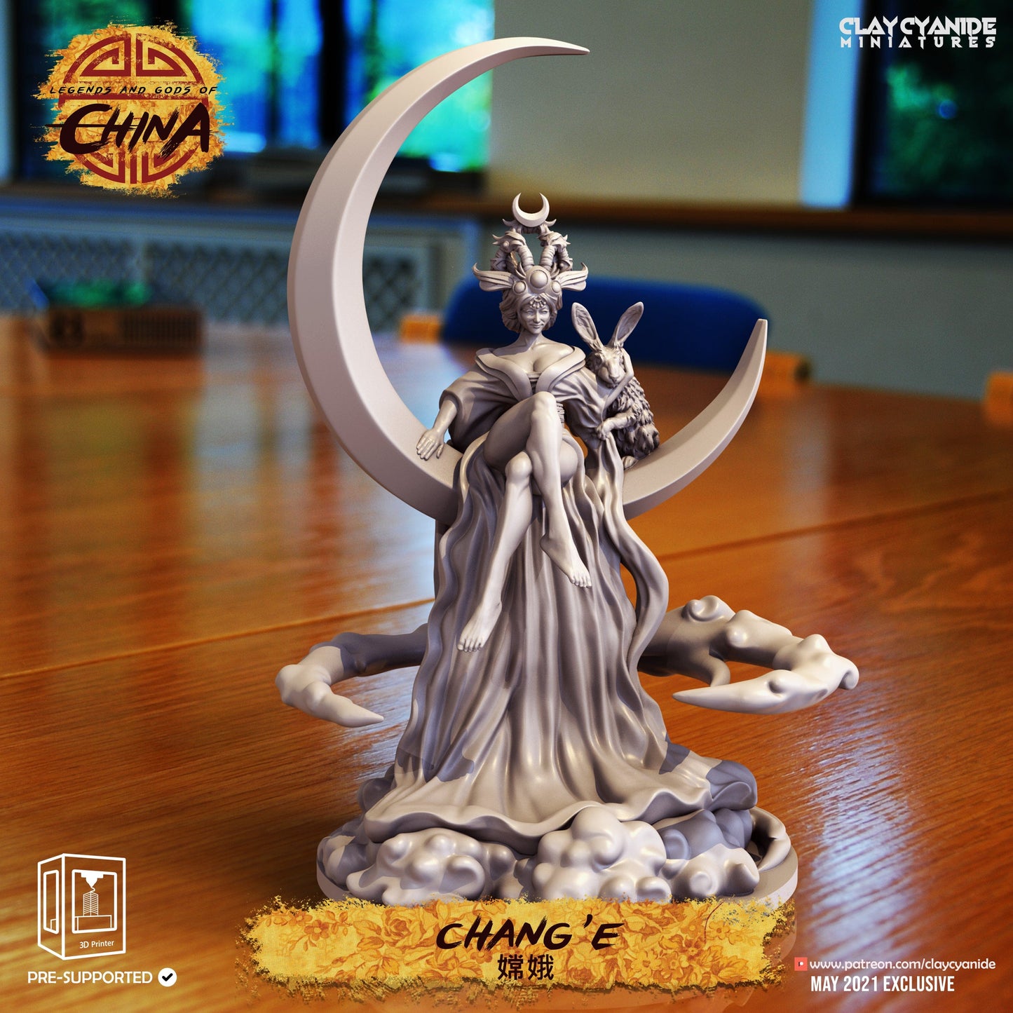 3D Printed Clay Cyanide Change Legends and Gods Of China 28 32 mm D&D - 3D Printing Boss 