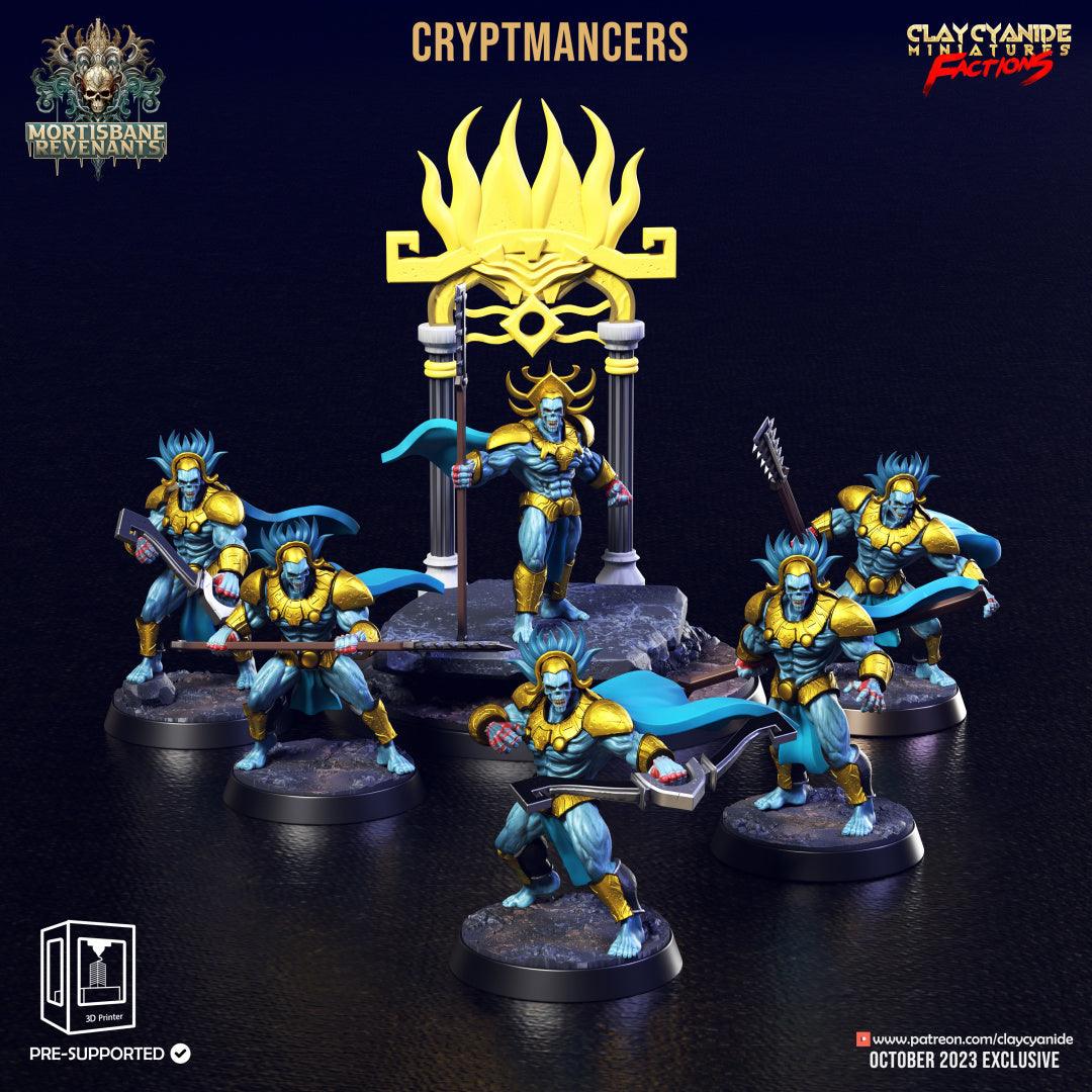 3D Printed Clay Cyanide Cryptmancers Mortisbane Revenants 28 32 mm D&D - 3D Printing Boss 