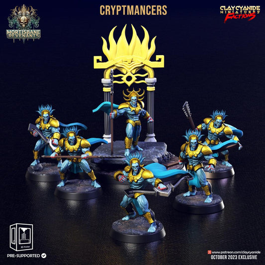 3D Printed Clay Cyanide Cryptmancers Mortisbane Revenants 28 32 mm D&D - 3D Printing Boss 