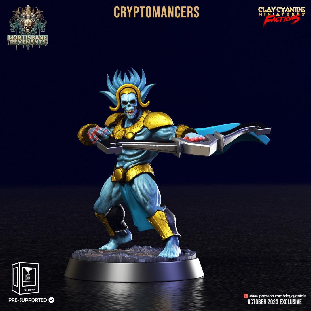 3D Printed Clay Cyanide Cryptmancers Mortisbane Revenants 28 32 mm D&D - 3D Printing Boss 