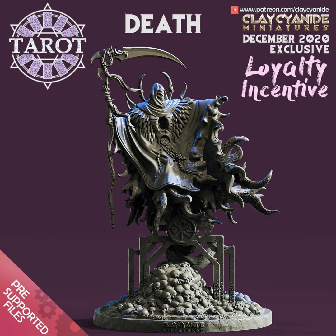 3D Printed Clay Cyanide - Death 28mm 32mm D&D - 3D Printing Boss 