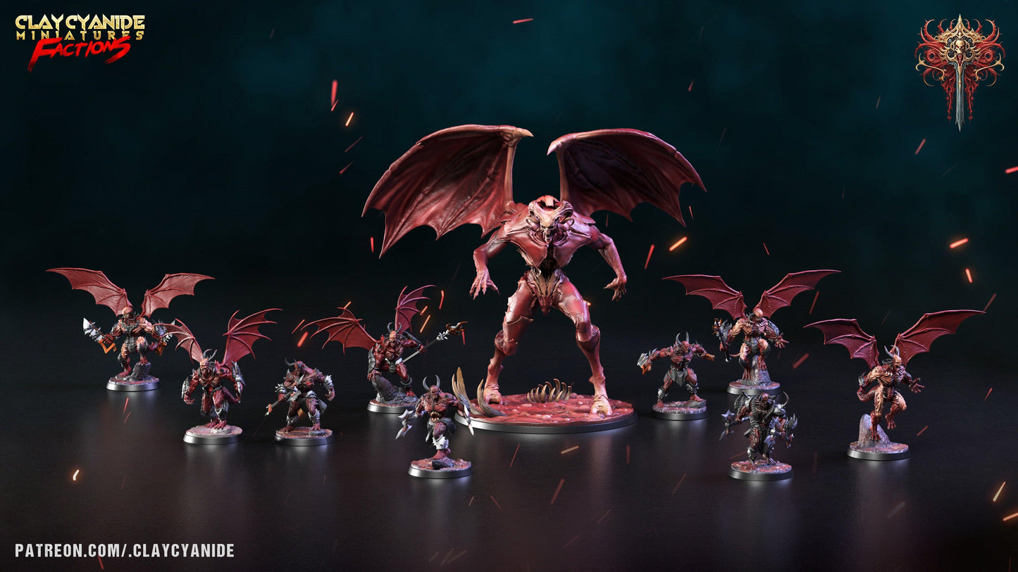 3D Printed Clay Cyanide Dreadblood Maulers Factions 28 32 mm D&D - 3D Printing Boss 