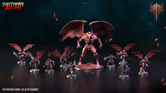 3D Printed Clay Cyanide Dreadblood Maulers Factions 28 32 mm D&D - 3D Printing Boss 
