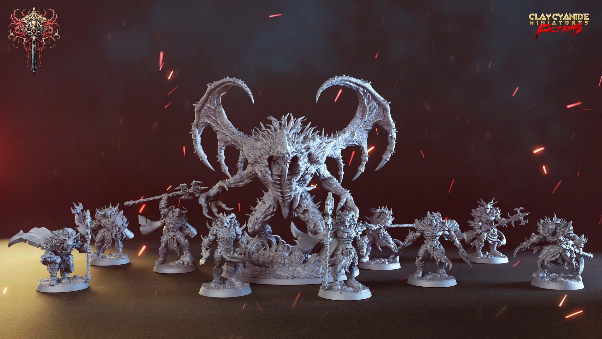 3D Printed Clay Cyanide Dreadbloods Factions Tribes 28 32 mm D&D - 3D Printing Boss 