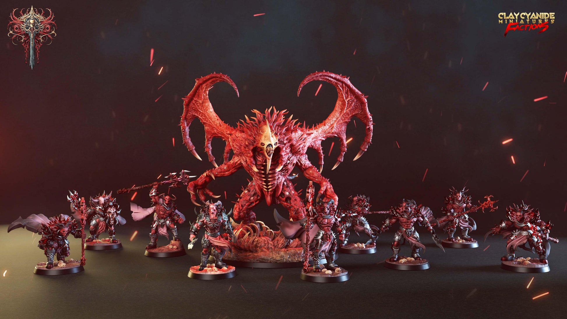 3D Printed Clay Cyanide Dreadbloods Factions Tribes 28 32 mm D&D - 3D Printing Boss 
