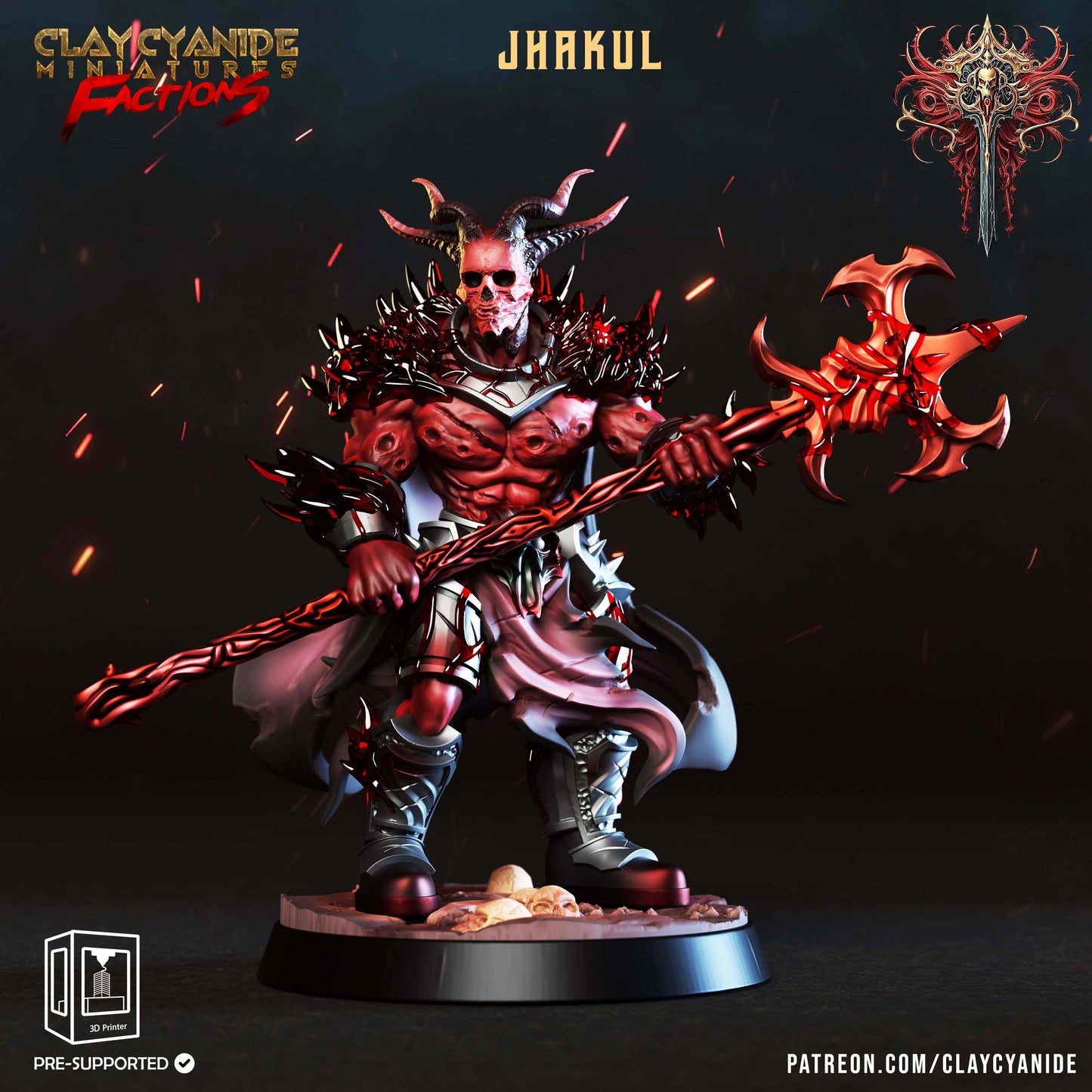 3D Printed Clay Cyanide Dreadbloods Factions Tribes 28 32 mm D&D - 3D Printing Boss 