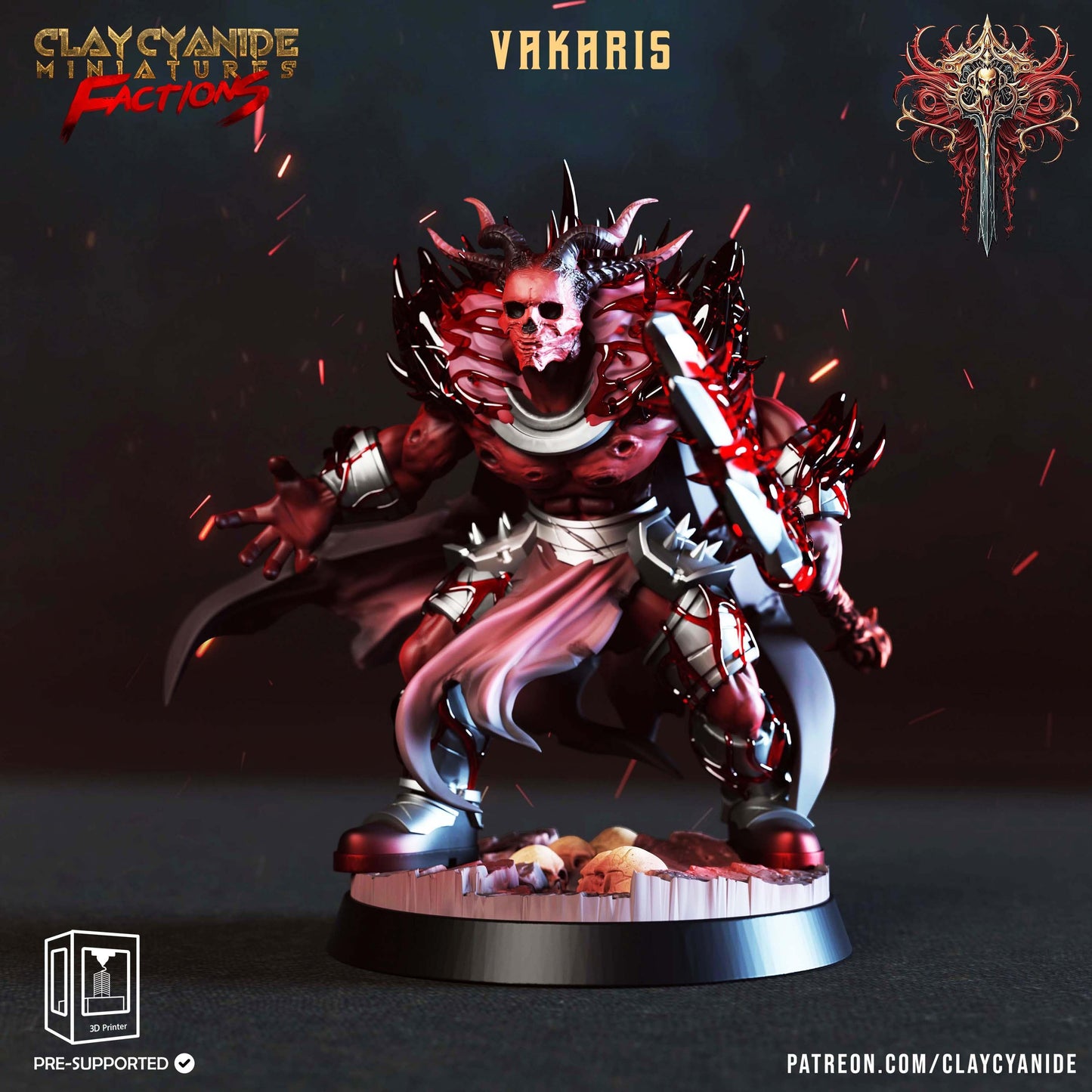 3D Printed Clay Cyanide Dreadbloods Factions Tribes 28 32 mm D&D - 3D Printing Boss 