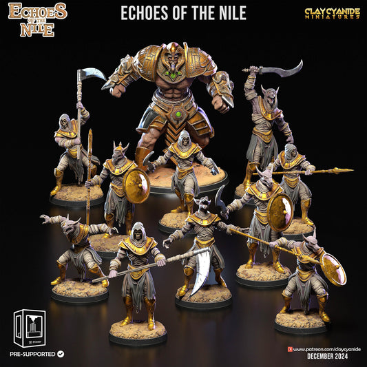 3D Printed Clay Cyanide Echoes of the Nile 28 32 mm D&D - 3D Printing Boss 