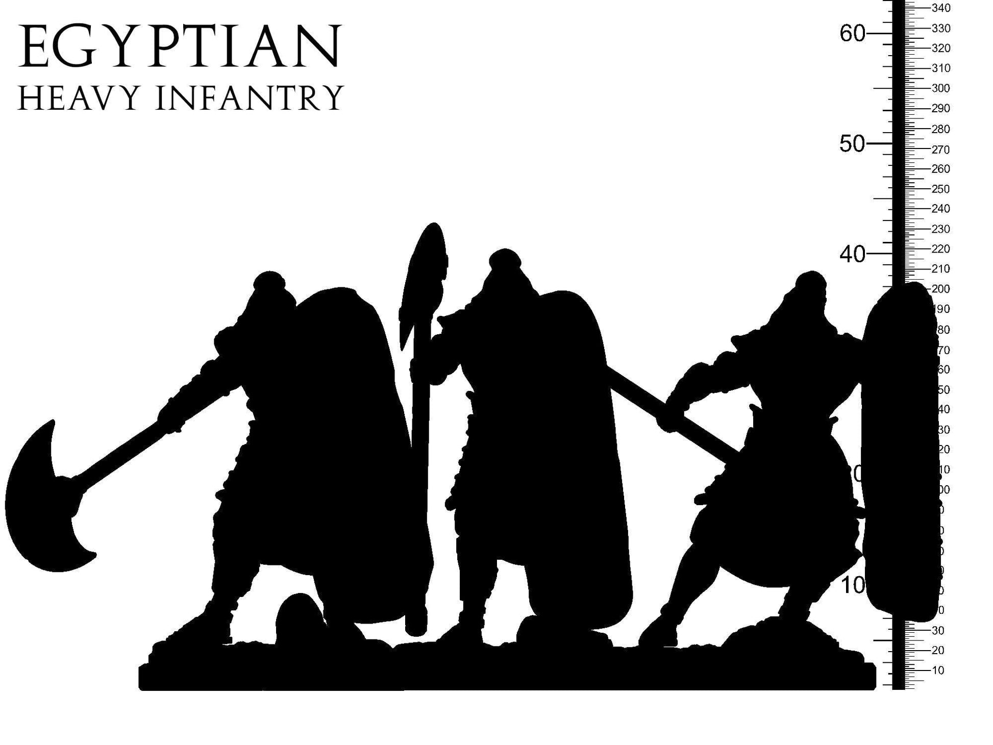 3D Printed Clay Cyanide Egyptian Heavy Infantry Egyptian Mythology 28 32 mm D&D - 3D Printing Boss 