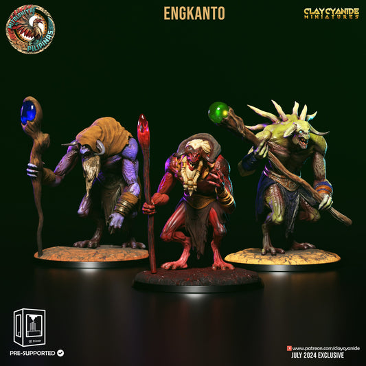 3D Printed Clay Cyanide Engkanto Set Philippine Mythology 28 32 mm D&D - 3D Printing Boss 