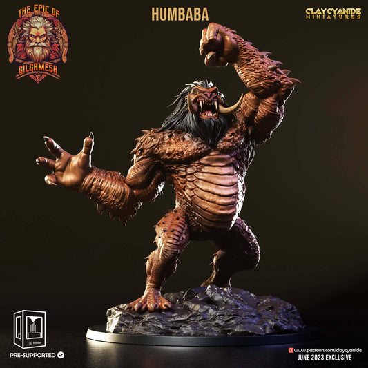 3D Printed Clay Cyanide Epic of Gilgamesh Set Humbaba 28 32 mm D&D - 3D Printing Boss 