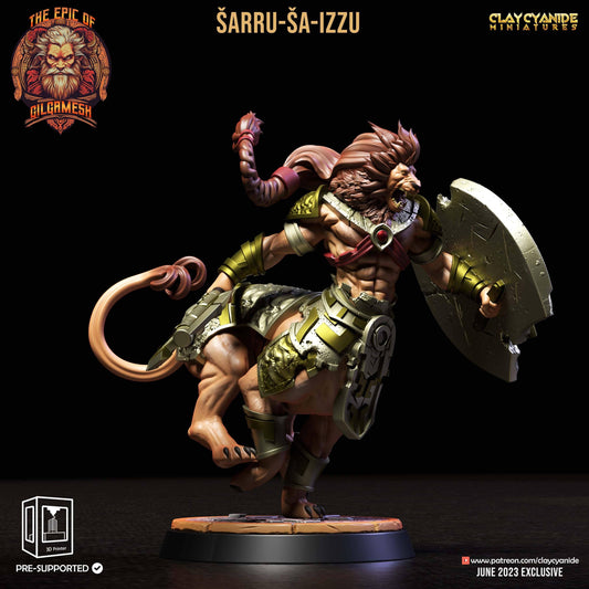 3D Printed Clay Cyanide Epic of Gilgamesh Set Sarru-sa-izzu 28 32 mm D&D - 3D Printing Boss 