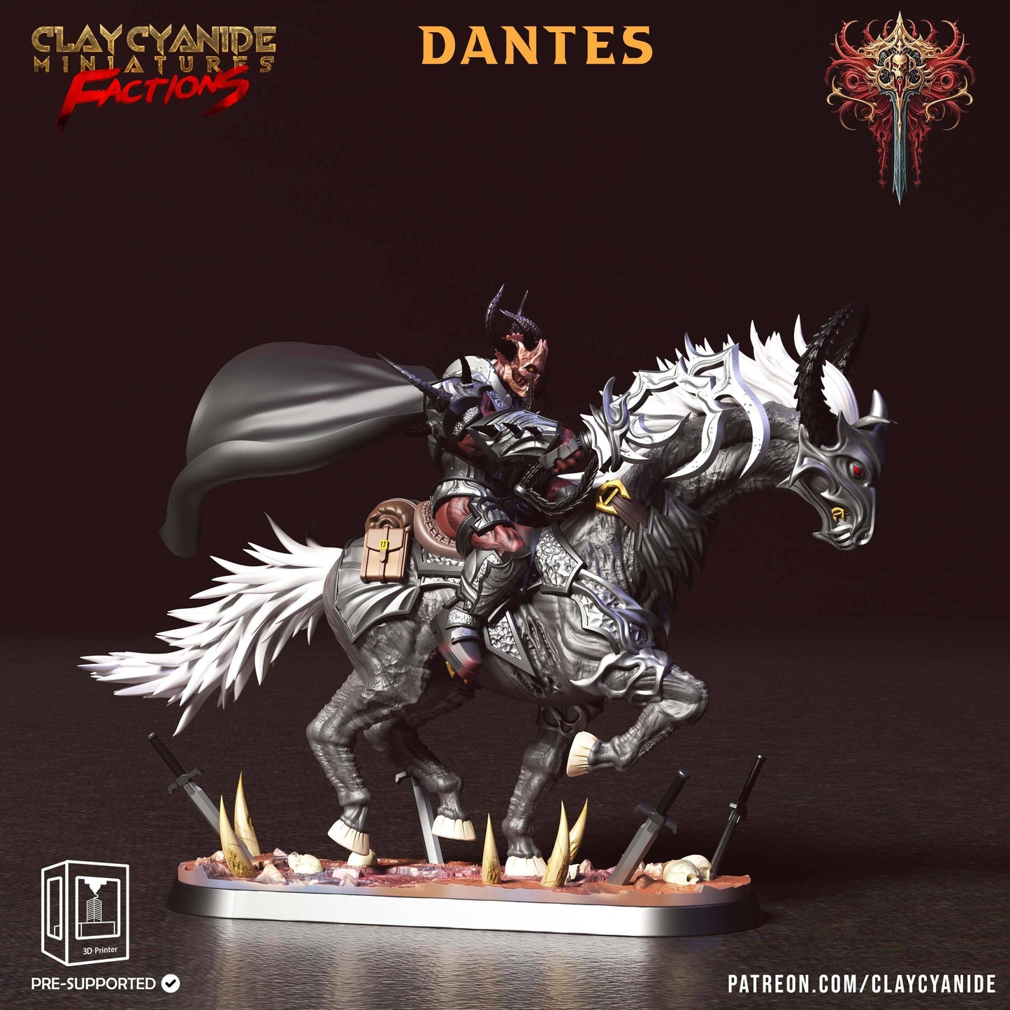 3D Printed Clay Cyanide Faction Dreadblood Ravegers Rendered Images Promo Renders 28 32 mm D&D - 3D Printing Boss 