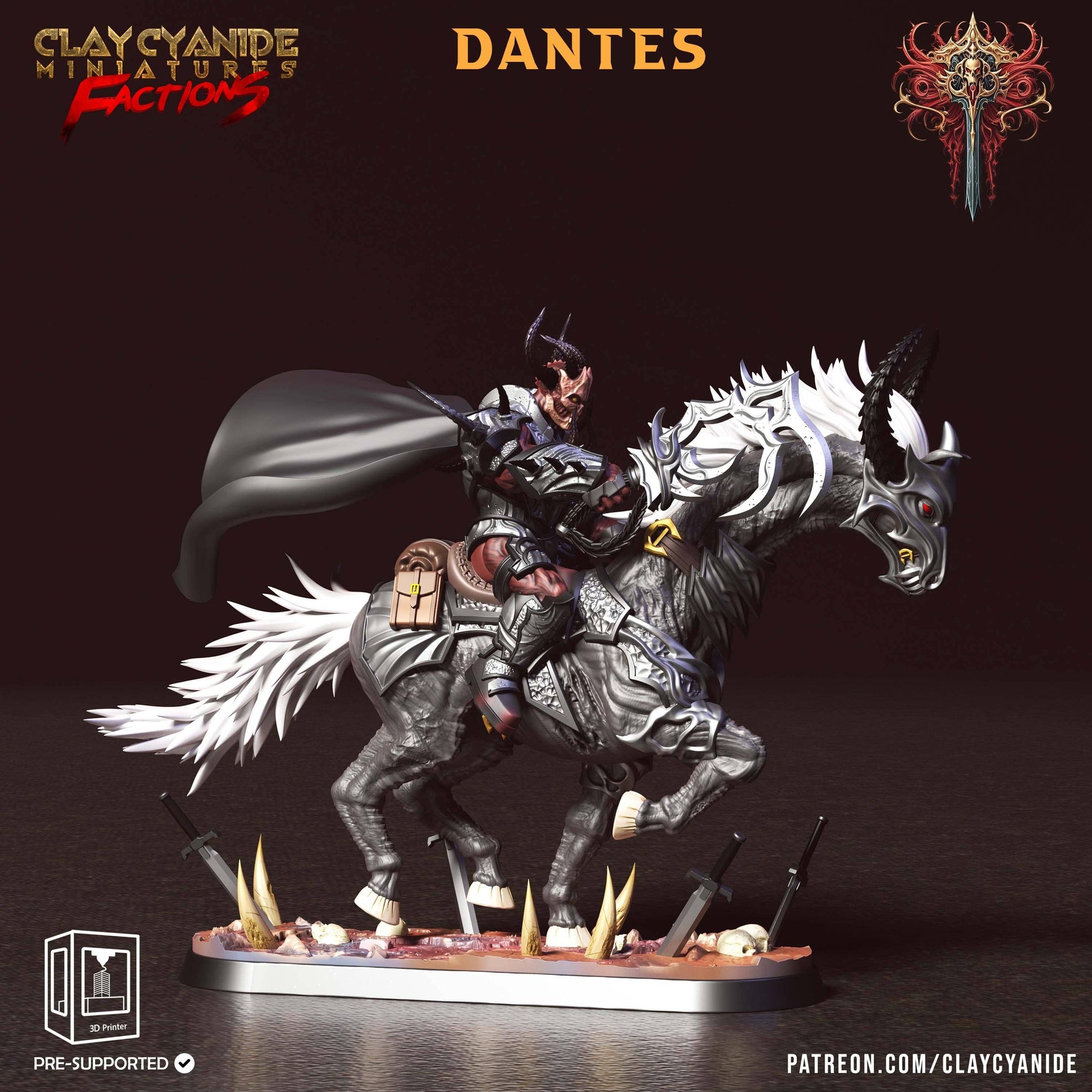 3D Printed Clay Cyanide Faction Dreadblood Ravegers Rendered Images Promo Renders 28 32 mm D&D - 3D Printing Boss 
