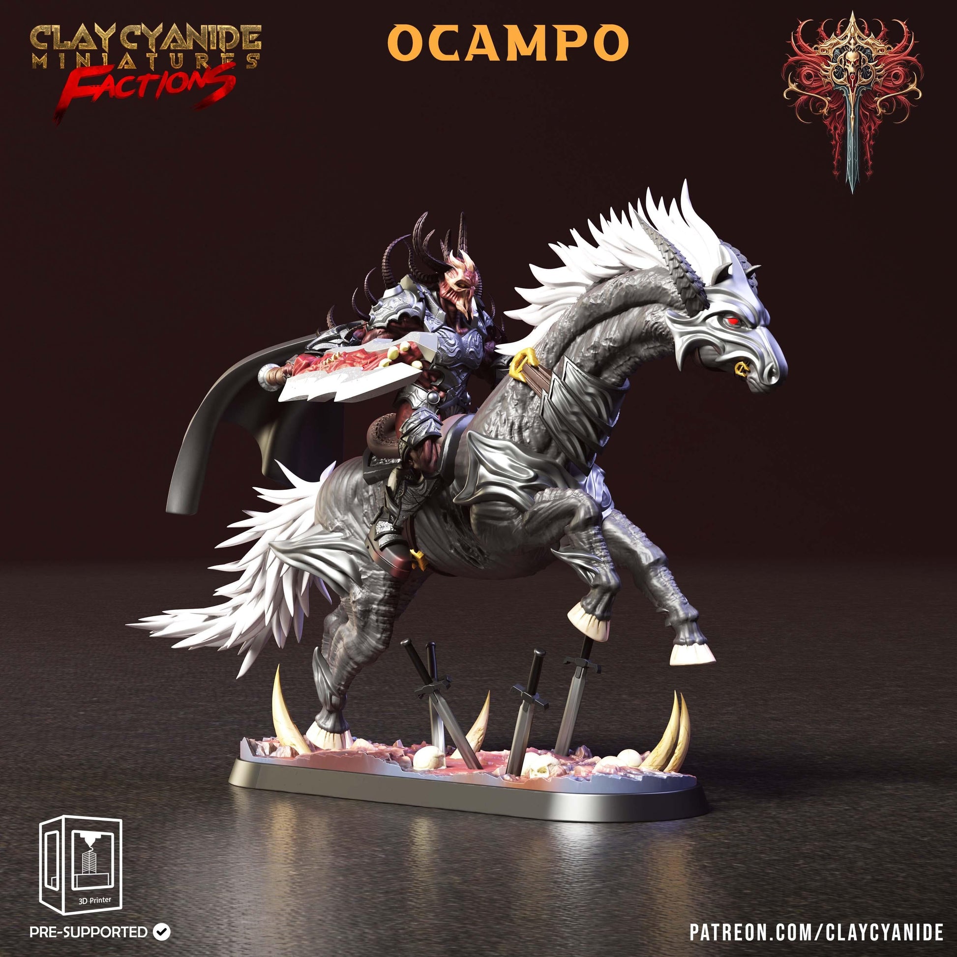 3D Printed Clay Cyanide Faction Dreadblood Ravegers Rendered Images Promo Renders 28 32 mm D&D - 3D Printing Boss 