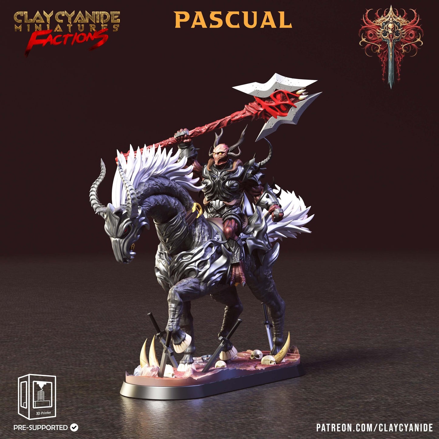 3D Printed Clay Cyanide Faction Dreadblood Ravegers Rendered Images Promo Renders 28 32 mm D&D - 3D Printing Boss 