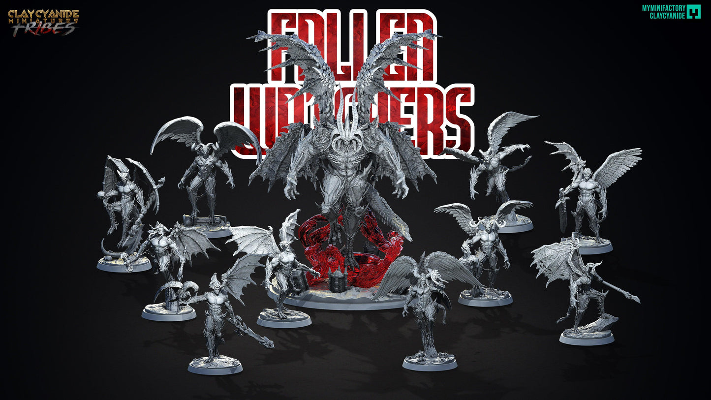 3D Printed Clay Cyanide Fallen Watchers Factions Tribes Ragnarok D&D - 3D Printing Boss 