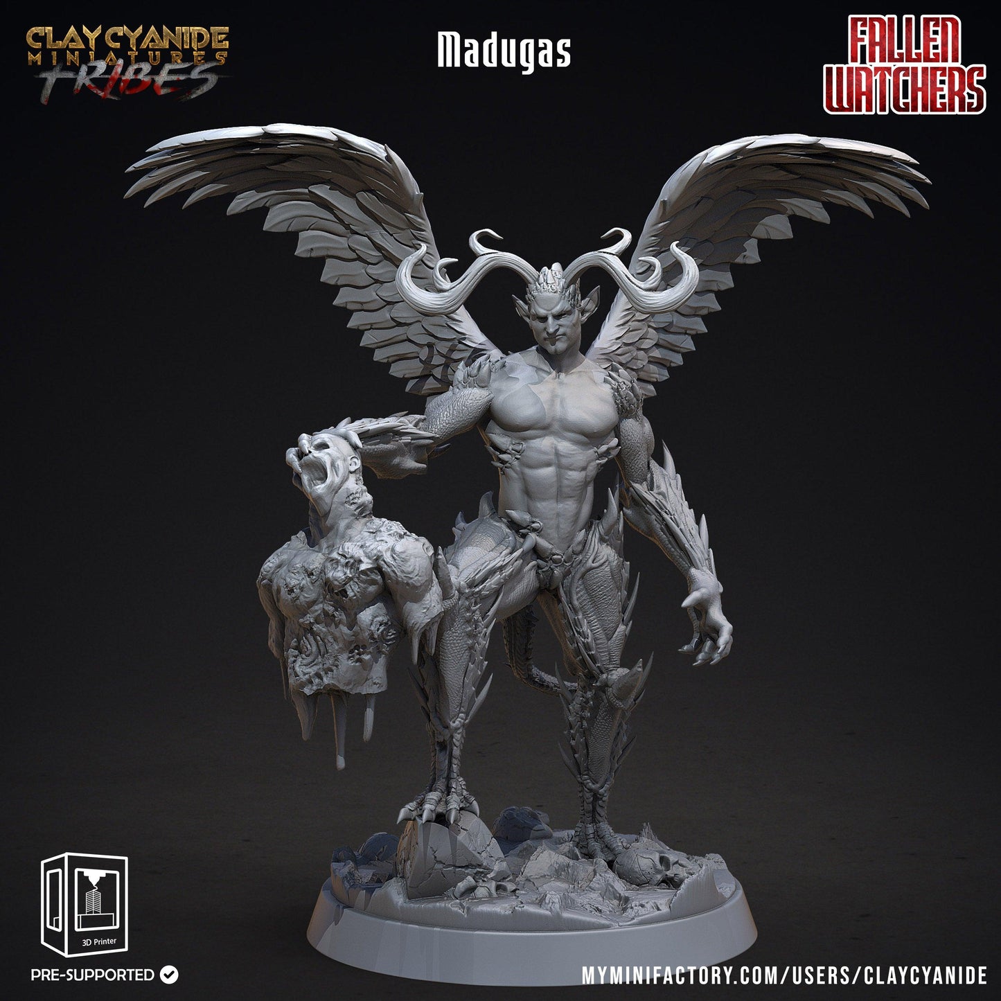 3D Printed Clay Cyanide Fallen Watchers Factions Tribes Ragnarok D&D - 3D Printing Boss 