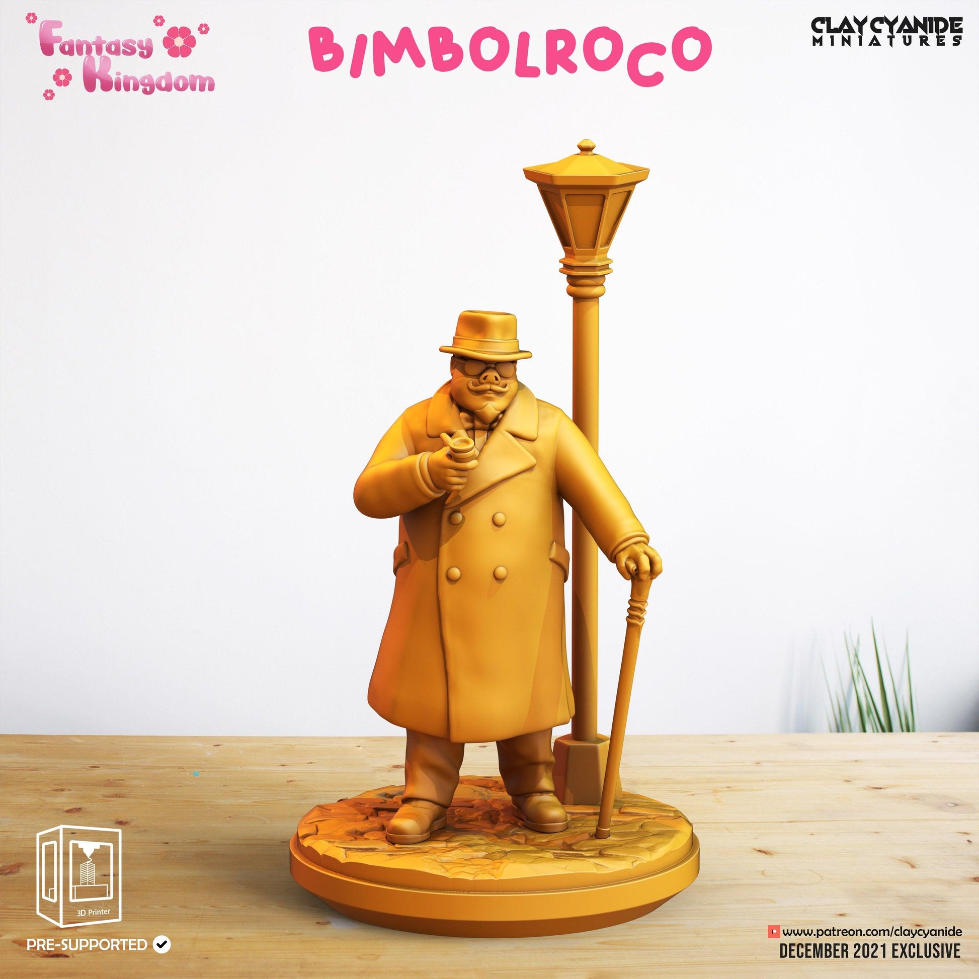 3D Printed Clay Cyanide Fantasy Kingdom - Bimbolroco 28mm 32mm D&D - 3D Printing Boss 