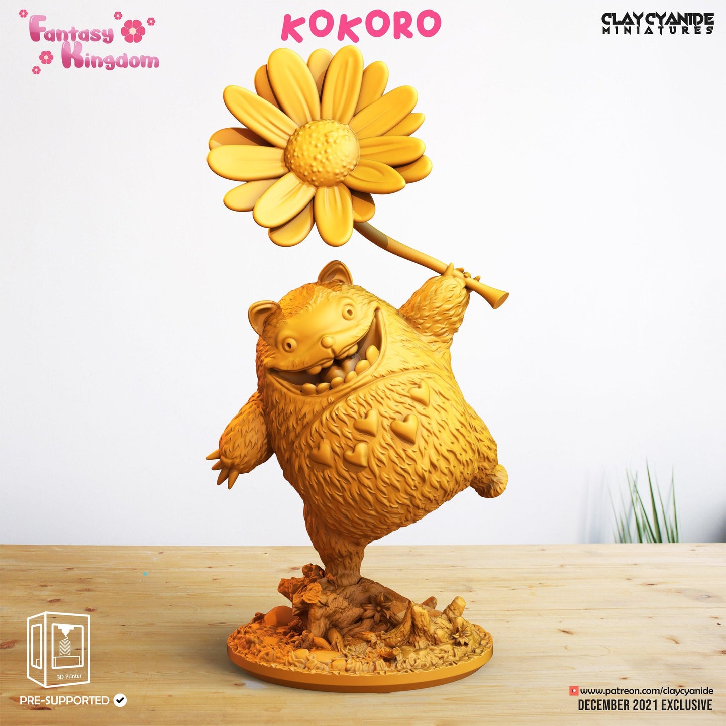 3D Printed Clay Cyanide Fantasy Kingdom - Kokoro 28mm 32mm D&D - 3D Printing Boss 