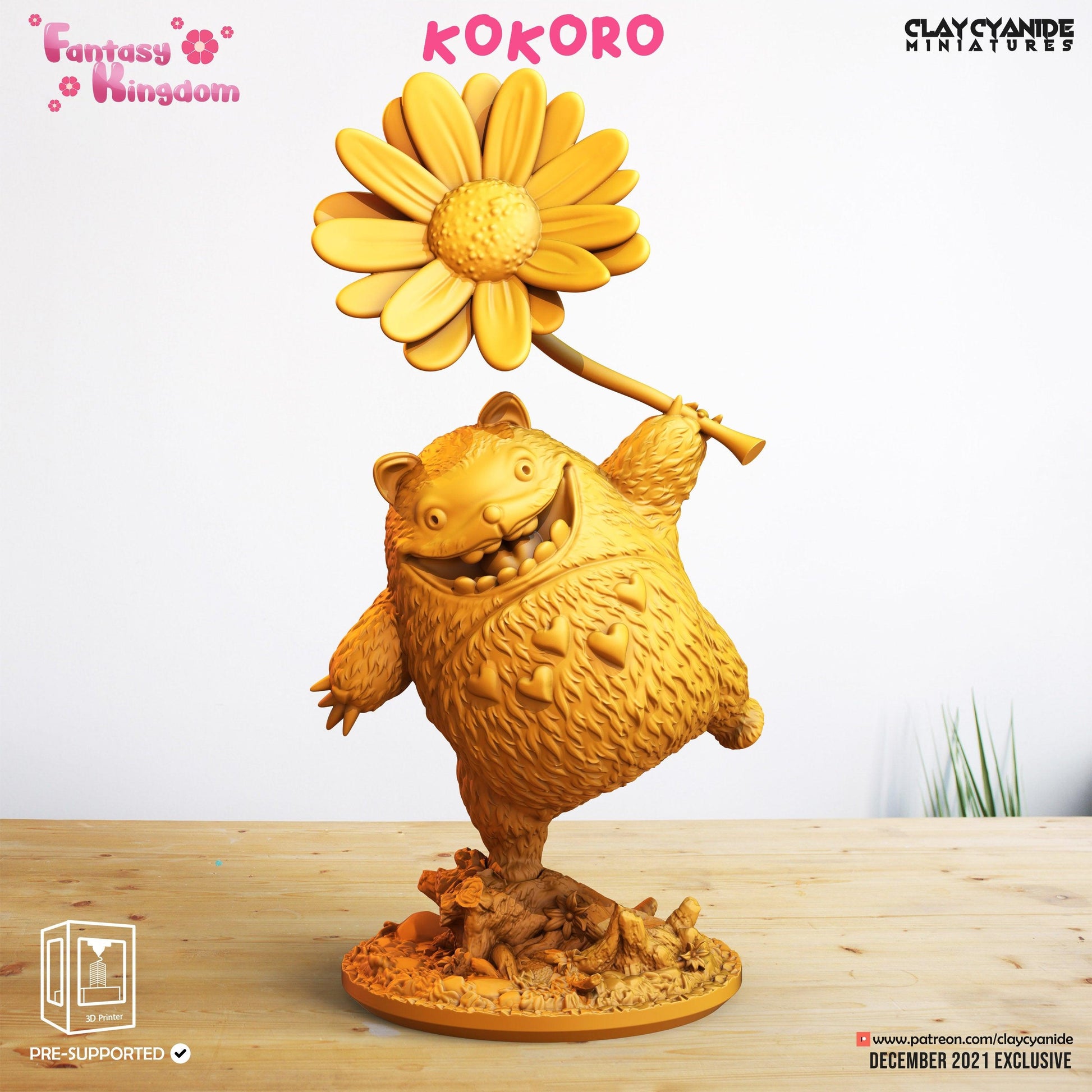 3D Printed Clay Cyanide Fantasy Kingdom - Kokoro 28mm 32mm D&D - 3D Printing Boss 