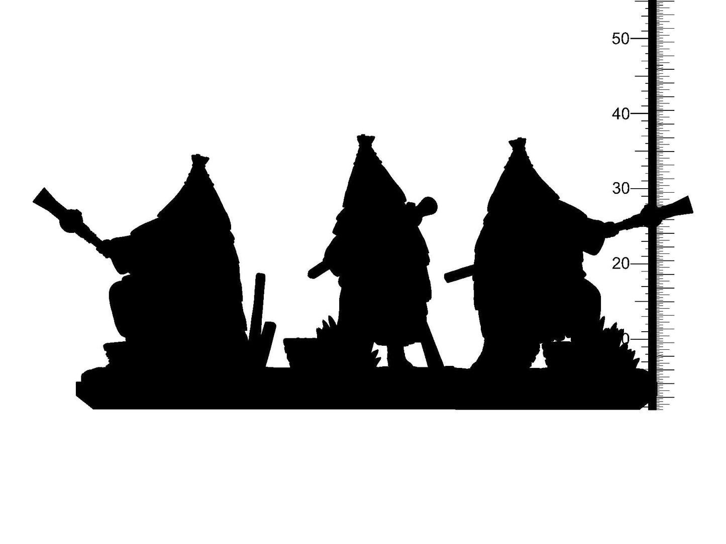3D Printed Clay Cyanide Fantasy Kingdom - Musketmen 28mm 32mm D&D - 3D Printing Boss 