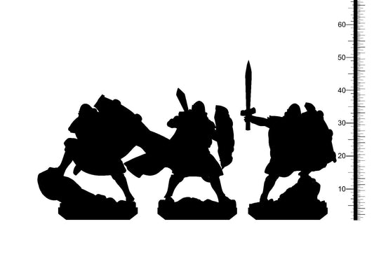 3D Printed Clay Cyanide Fantasy Kingdom - Paladins 28mm 32mm D&D - 3D Printing Boss 